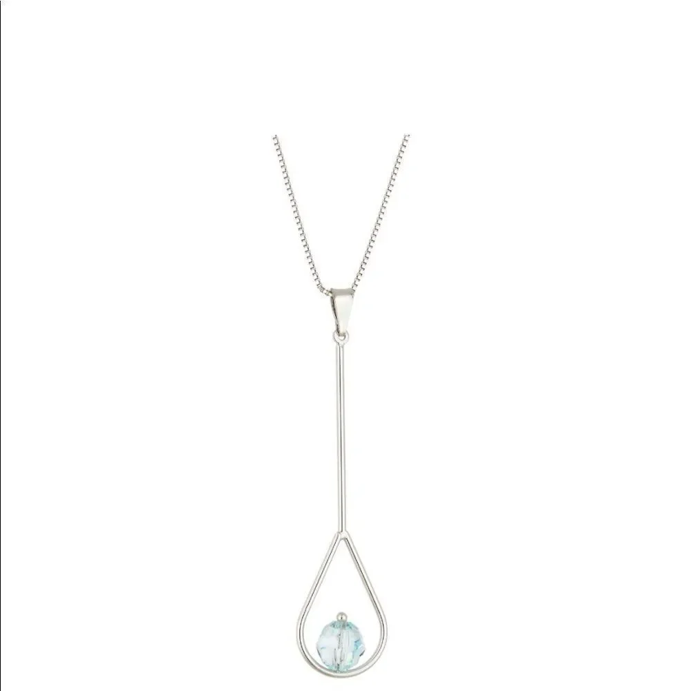 Swarovski authentic crystals White Rhodium Plated